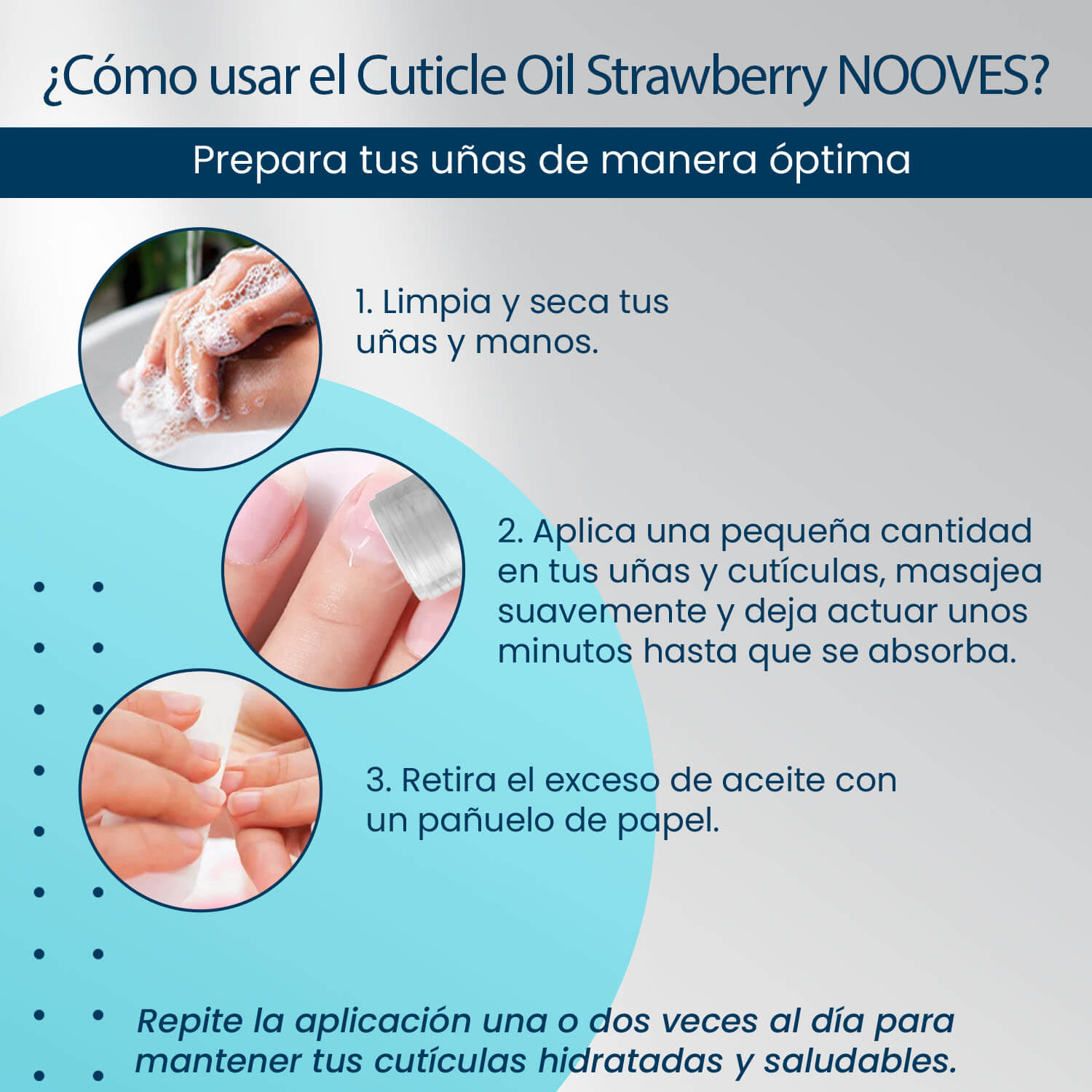 Cuticle Oil Strawberry Roll On 10ml - Aceite para Cutículas Aroma Fresa